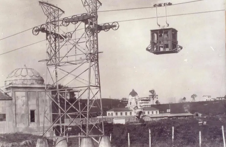 Estación central de los cables aéreos de Manizales, 1920